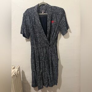 Vintage Black and White Romper